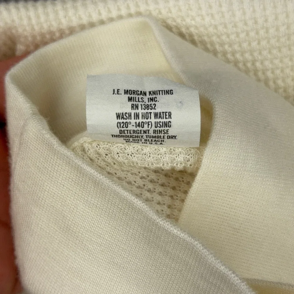 VTG CWU-44/P Undershirt Large Cream Aramid Flyer Anti Exposure Waffle Turtleneck